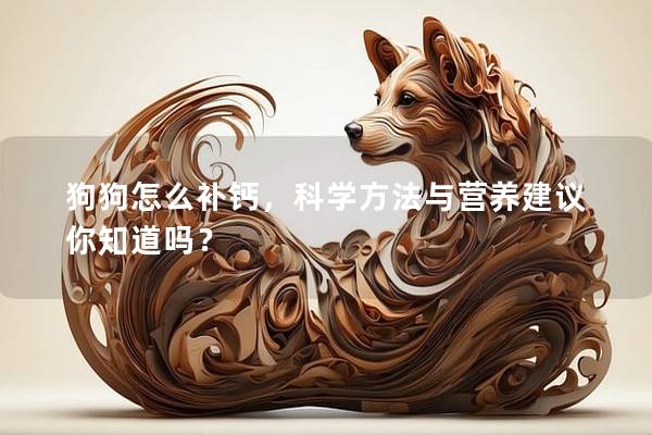狗狗怎么补钙，科学方法与营养建议你知道吗？