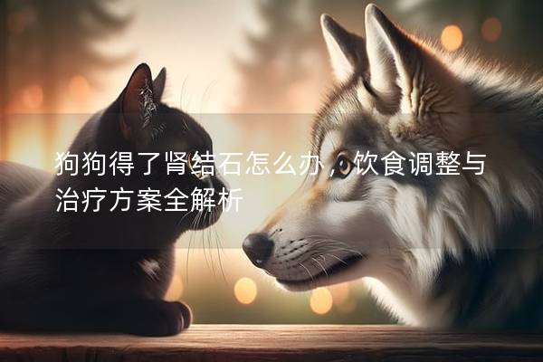 狗狗得了肾结石怎么办，饮食调整与治疗方案全解析
