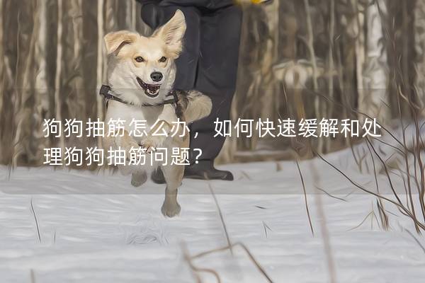 狗狗抽筋怎么办，如何快速缓解和处理狗狗抽筋问题？