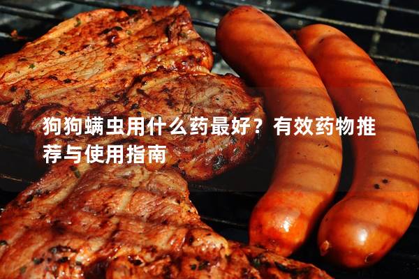 狗狗螨虫用什么药最好？有效药物推荐与使用指南