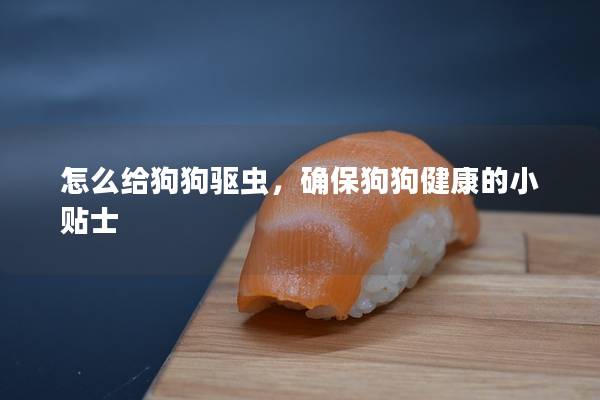 怎么给狗狗驱虫，确保狗狗健康的小贴士