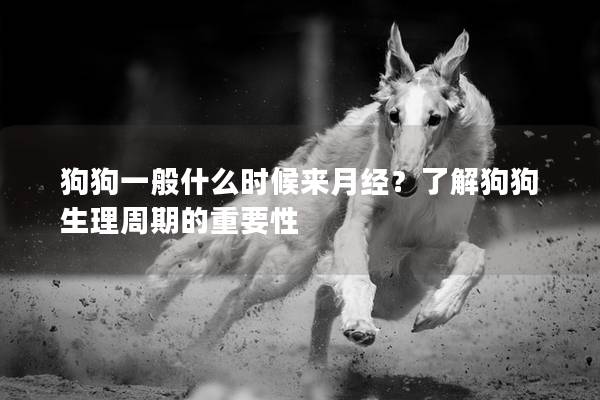 狗狗一般什么时候来月经？了解狗狗生理周期的重要性