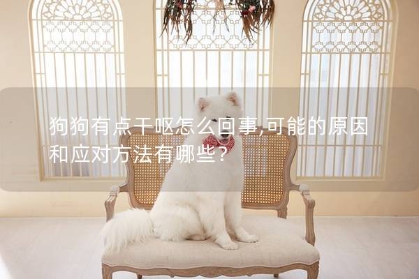 狗狗有点干呕怎么回事,可能的原因和应对方法有哪些？