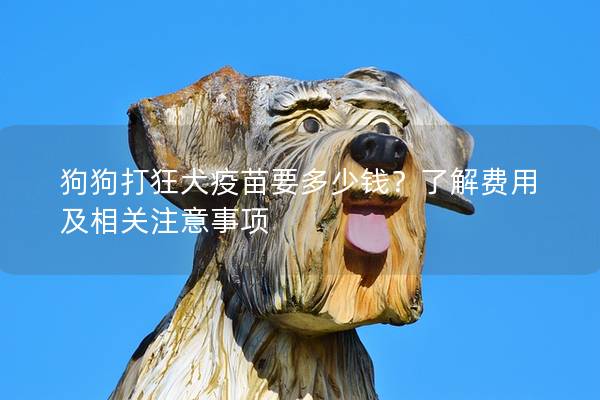 狗狗打狂犬疫苗要多少钱？了解费用及相关注意事项
